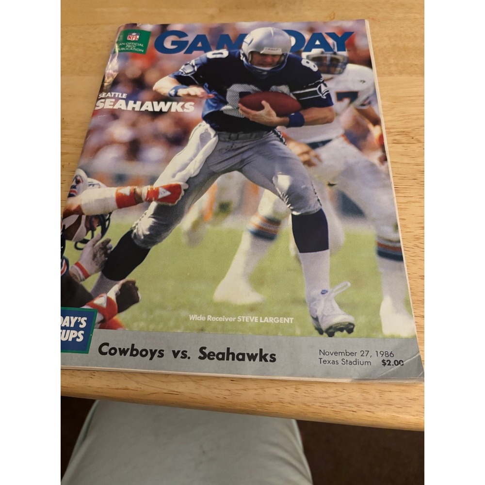 November 27, 1986 Gameday, Seattle Seahawks